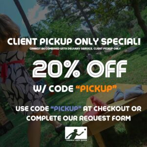 20 percent off client pickup special square